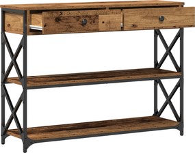 vidaXL Κονσόλα Τραπέζι Παλαιό ξύλο 100 x 28 x 75 εκ