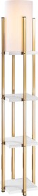 Floor Lamp 7119 - White, Gold White
Gold