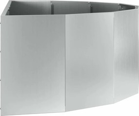 vidaXL Γλάστρα Ασημί 120 x 60 x 35 cm Επικαλυμμένος Χάλυβας