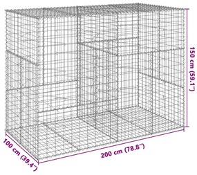 ΣΥΡΜΑΤΟΚΙΒΩΤΙΟ ΜΕ ΚΑΛΥΜΜΑ 200X100X150ΕΚ ΑΠΟ ΓΑΛΒΑΝΙΣΜΕΝΟ ΧΑΛΥΒΑ 3295214