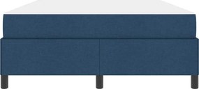 vidaXL Κρεβάτι με ελατήρια Μπλε 140 x 200 cm ύφασμα