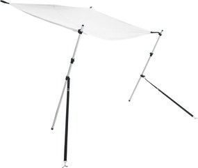 vidaXL Επέκταση Σκιάστρου Σχήμα Τ Λευκή 174x205x(115-194) εκ.
