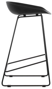 ΣΚΑΜΠΟ ΜΠΑΡ HM9299.02, ΜΑΥΡΟ, ΜΕΣΑΙΟΥ ΥΨΟΥΣ, 44x44x74 εκ.