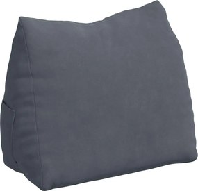vidaXL Μαξιλάρι Πλάτης Σκούρο Γκρι 45 x 20 x 35 εκ.