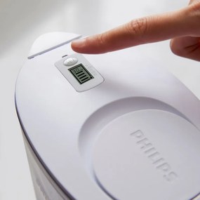 Κανάτα με φίλτρο νερού Philips AWP2933WHT/58, 2,6 λίτρα, Ψηφιακό χρονόμετρο, Micro X-Clean, Λευκό