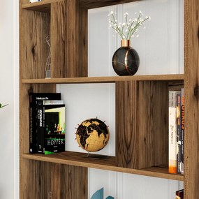 Βιβλιοθήκη Καρυδιά LIMA 90x20x100