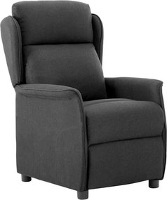 vidaXL Ανακλινόμενη πολυθρόνα Σκούρο Γκρι 66.5 x 94 x 101.5 εκ