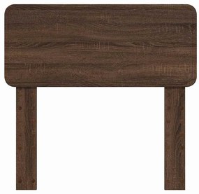 vidaXL Κεφαλάρι με κεφαλάρι Καφέ δρυς 75 cm Επεξεργασμένο ξύλο