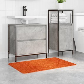 vidaXL Πατάκι Μπάνιου Ορθογώνιο Πορτοκαλί 60x90 εκ. Πολυπροπυλένιο Αντιολισθητικό