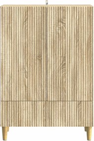 vidaXL Πλαϊνό γραφείο με συρτάρι Sonoma Δρυς 66 x 34,5 x 95 εκ.