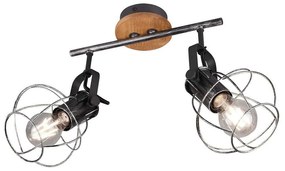 Φωτιστικό Οροφής - Σποτ Madras 805300288 Antique Silver Trio Lighting Metal,Wood