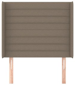 Κεφαλάρι με Πτερύγια Taupe 83x16x118/128 εκ. Υφασμάτινο 3119698
