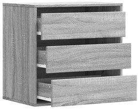 vidaXL Συρταριέρα Γκρι Sonoma 60x41x58 εκ. από Επεξεργ. Ξύλο