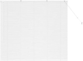 vidaXL Βενετσιάνικες Ρόδες Λευκό 130 x 145 εκ Αλουμίνιο