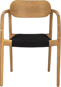 ΠΟΛΥΘΡΟΝΑ OSLO HM9636.02 ΞΥΛΟ TEAK ΦΥΣΙΚΟ & ΣΧΟΙΝΙ--B’ΔΙΑΛΟΓΗΣ 55x54x80Y εκ.