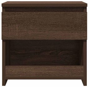 vidaXL Κομοδίνο Καφέ Δρυς 40 x 30 x 39 εκ. από Επεξεργασμένο Ξύλο