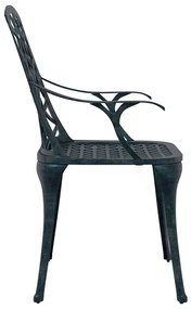 vidaXL Καρέκλα Κήπου Πράσινο 61 x 60.5 x 93 εκ. Αλουμίνιο