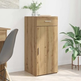 vidaXL Πλαϊνό γραφείο Μαύρη δρυς 42,5 x 40 x 93 εκ. Επεξεργασμένο ξύλο