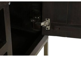 Τηλεόραση DKD Home Decor 140 x 40 x 55 cm Μαύρο Μέταλλο ξύλο ακακίας