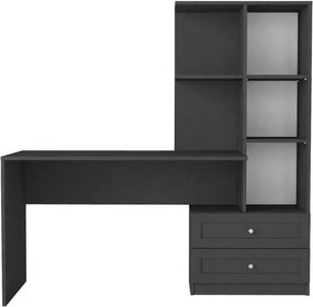 Γραφείο εργασίας Mantra Megapap χρώμα ανθρακί 150x60x152εκ.