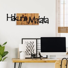 Decorative Wooden Wall Accessory Hakuna Matata 4 Black
Light Walnut