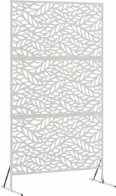 vidaXL Οθόνη Ιδιωτικότητας Γκρι 100 x 50 x 180 εκ. Ατσάλι