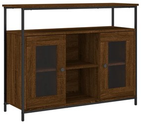 vidaXL Συρταριέρα Καφέ Δρυς 100x35x80 εκ. από Επεξεργασμένο Ξύλο