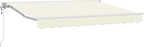 vidaXL Σκελετός Τέντας Κρεμ 250 x 200 cm Πολυεστέρας με Επικάλυψη PU