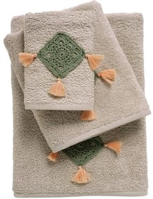 Πετσέτες Daily 0732 (Σετ 3τμχ) Spaghi Das Home Σετ Πετσέτες 70x140cm 100% Cotton