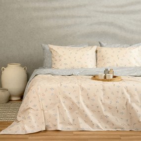 Παπλωματοθήκη Υπέρδιπλη (225x245) 2 Όψεων Melinen Ultra Line Amour Blue-Beige