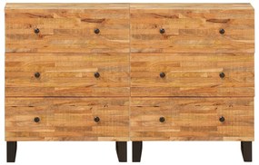 vidaXL Πλαϊνό γραφείο Καφέ Στερεό ξύλο μάνγκο