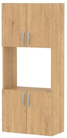 Ντουλάπα κουζίνας Armado Megapap χρώμα sapphire oak 60x32x140εκ.