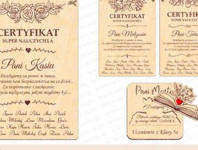 Σετ των 2 Intra απο ξύλο plywood 3mm-4mm πάχος Πιστοποιητικό για Super Teacher Δίασταση 20x30 cm INTRAFABR-68990310