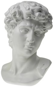Διακοσμητική Προτομή Polyester Λευκή 21,3x18x29,3εκ. Zen Collection 25.21.51533