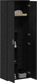 vidaXL Highboard 60 x 35 x 180 εκατοστά Επεξεργασμένο Ξύλο Μαύρη δρυς