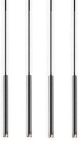 Κρεμαστό Φωτιστικό Οροφής 100-09710-09BRS Luma-100-09710-09BRS-SILVER-Ασημί 100-09710-09BRS-SILVER
