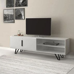 Έπιπλο τηλεόρασης Foot λευκό 160x35x49εκ