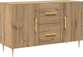 vidaXL Σκευοθήκη Δρυς τεχνίτης 100x36x60 cm Κατασκευασμένο ξύλο