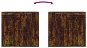 vidaXL Ντουλάπι Καπνιστή Δρυς 80 x 36 x 75 εκ. Επεξεργασμένο Ξύλο