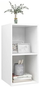 vidaXL Έπιπλο Τηλεόρασης Κρεμαστό Λευκό 37x37x72 εκ. από Επεξ. Ξύλο