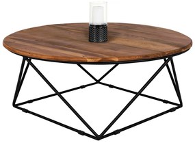 ΤΡΑΠΕΖΙ ΣΑΛΟΝΙΟΥ FB98201.11 ΑΠΟ ΜΑΣΙΦ ΞΥΛΟ ΑΚΑΚΙΑΣ Φ90X36,5Υεκ. 0532890