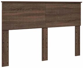 vidaXL Κεφαλάρι με κεφαλάρι Καφέ δρυς 140 cm Επεξεργασμένο ξύλο