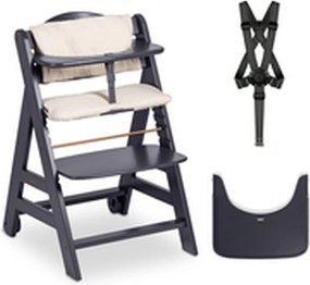 Καρεκλακι φαγητου μωρου Hauck Μαύρο