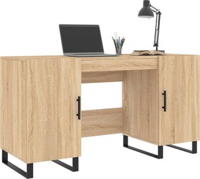 vidaXL Γραφείο Sonoma Δρυς 140 x 50 x 75 εκ. από Επεξεργασμένο Ξύλο