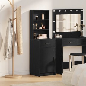 vidaXL Ψηλό Ντουλάπι σε Μαύρη Δρυ - 40x41x135 εκ., Κατασκευασμένο από Επεξεργασμένο Ξύλο
