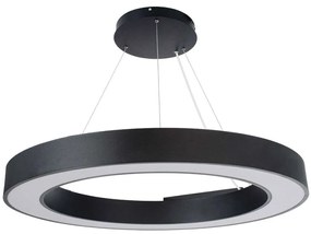 Φωτιστικό Οροφής Με Τηλεχειριστήριο Ra 61196 Φ80cm Dim Led 8250lm 75W Black Globostar