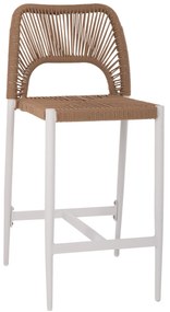 ΣΚΑΜΠΟ ΜΠΑΡ ΜΕΣ.ΥΨΟΥΣ NOJO HM5920.01 ΛΕΥΚΟ ΑΛΟΥΜΙΝΙΟ--ΜΠΕΖ ΣΥΝΘ.RATTAN 40x55.5x99Yεκ