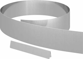 vidaXL Περίγραμμα γκαζόν Ασημί 450 x 0.05 x 15 εκ