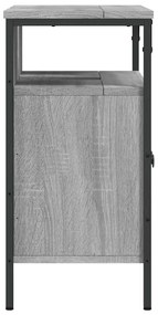 vidaXL Ντουλάπι Νιπτήρα Μπάνιου Γκρι Sonoma 60x30x60 εκ. Επεξ. Ξύλο