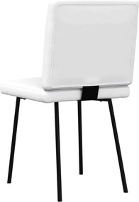 vidaXL Καρέκλες Τραπεζαρίας 2 τεμ. Λευκές από Συνθετικό Δέρμα